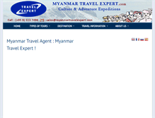 Tablet Screenshot of myanmartravelexpert.com